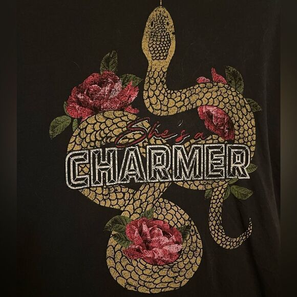 NWOT Show Me Your Mumu Thomas style “Charmer” Snake Graphic Tee 🐍 - Picture 3 of 5